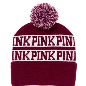 PINK VS Maroon Beanie